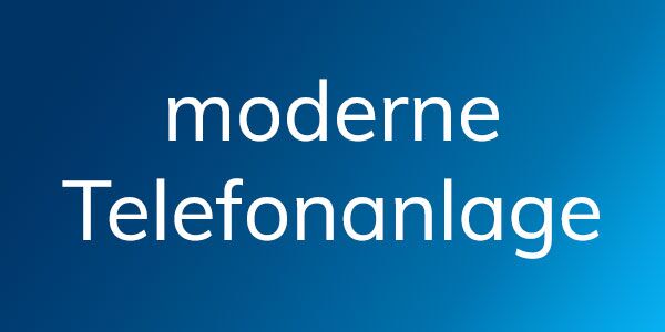 Button: moderne Telefonanlage
